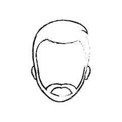 Man faceless head icon vector illustration graphic design