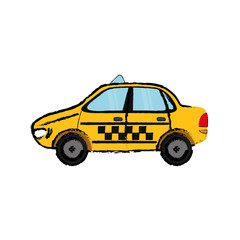 Taxi cab transport icon vector illustration graphic design