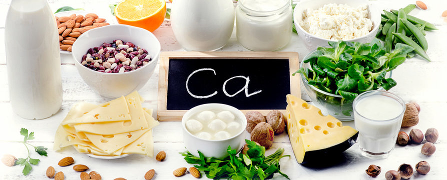 Products rich in calcium.