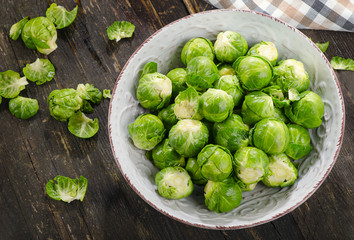 Fresh brussel sprouts