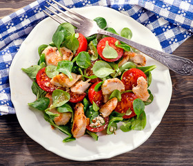Chicken and vegetable salad