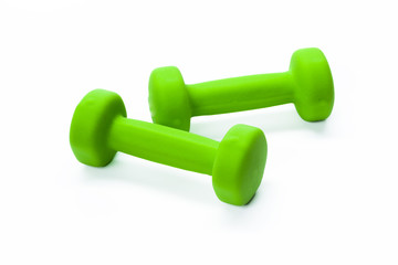 Dumbbells isolated on white