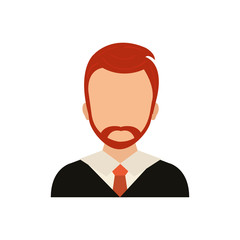 Businessman executive profile icon vector illustration graphic design