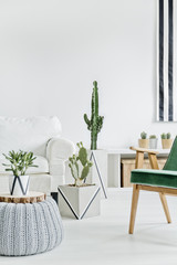 Interior with white furniture