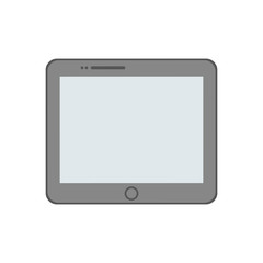 Tablet computer technology icon vector illustration graphic design