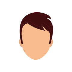 Man faceless head icon vector illustration graphic design