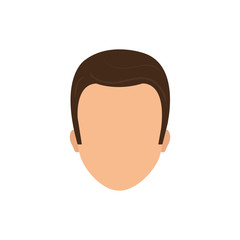 Man faceless head icon vector illustration graphic design