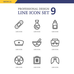 Medical Line Icon Set