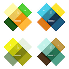 Fototapeta premium Abstract geometric line infographic templates