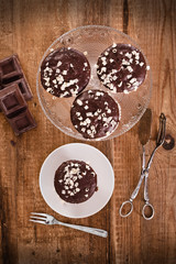 Chocolate muffin. 