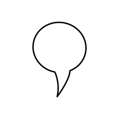 Bubble chat speakbox icon vector illustration graphic design