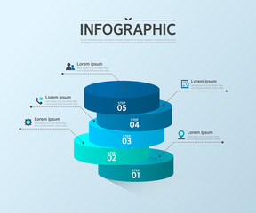 Business Info graphic Design - obrazy, fototapety, plakaty