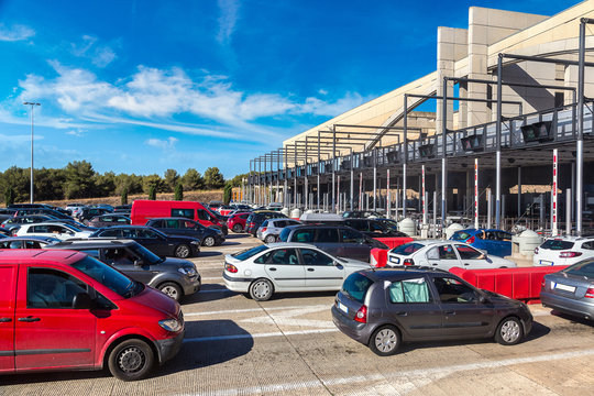 Toll station in France