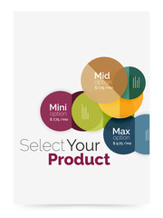 Business layout - select your product with sample options