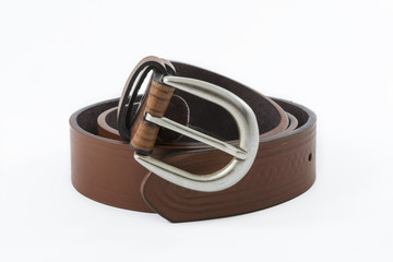 Leather men's belt