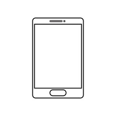 Mobile smartphone technology icon vector illustration graphic design