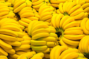 Fresh banana yellow background. © serjiob74
