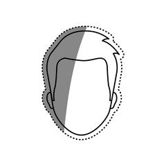 Man faceless head icon vector illustration graphic design