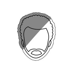 Man faceless head icon vector illustration graphic design