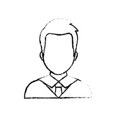 Businessman executive profile icon vector illustration graphic design
