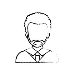 Businessman executive profile icon vector illustration graphic design