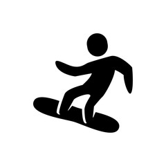 snowboard icon illustration