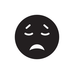 crying emoticon icon illustration