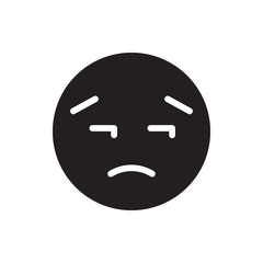 upset emoticon icon illustration