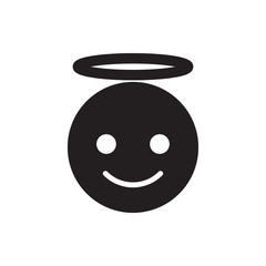 emoji angel icon illustration