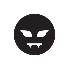 devil emoticon icon illustration