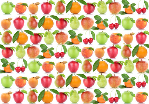 Früchte Hintergrund Apfel Orange Frucht Äpfel Aprikose Orangen