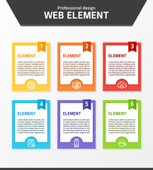 Web element design