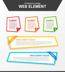 Web element design
