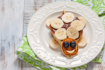 Turtle pancake for breakfast