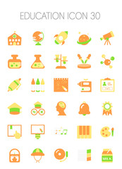 교육 아이콘 세트