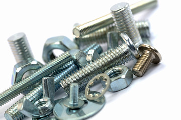 Eisenwaren, Schrauben, Gewinde, Material