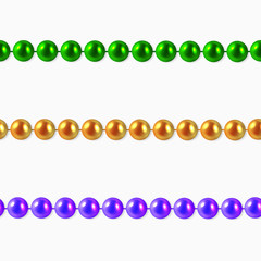 Mardi Gras beads seamless