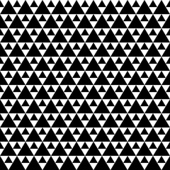 Seamless Big And Little Triangles Retro Pattern Turquoise/White