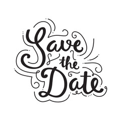 SAVE THE DATE Hand Lettering