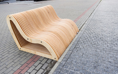Fototapeta na wymiar Modern bench