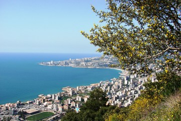 Panorama della baia di Jounieh