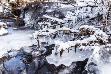 Frozen creek