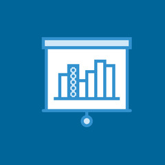 presentation icon flat disign