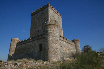 Fototapeta na wymiar Castle of Nogales, Extremadura, Spain