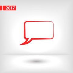 Speech bubble icons black icon, vector illustration. Flat design style