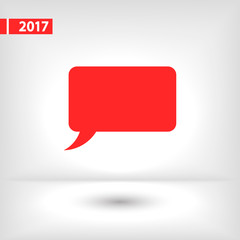 Speech bubble icons black icon, vector illustration. Flat design style