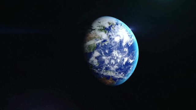 Realistic Earth Rotating