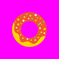 doughnut icon flat disign