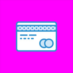 credit card icon flat disign