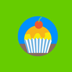 cake icon flat disign